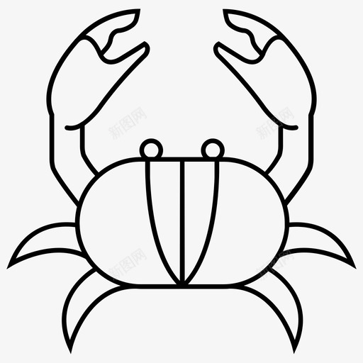螃蟹动物海滩图标svg_新图网 https://ixintu.com 动物 大海 海滩 螃蟹