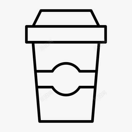 咖啡杯子外卖图标svg_新图网 https://ixintu.com 咖啡 外卖 杯子 设计