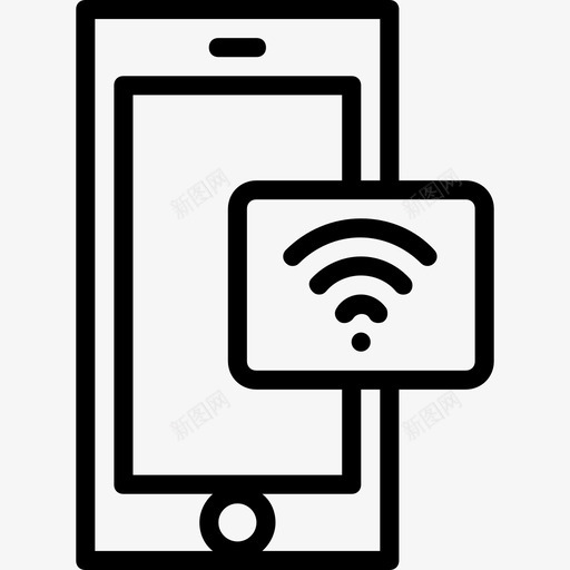 wifi手机功能iphone图标svg_新图网 https://ixintu.com iphone mobile手机功能概述集 wifi手机 功能