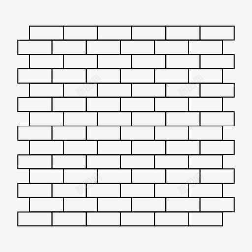 砖图案砖墙图标svg_新图网 https://ixintu.com 墙 砖 砖图案