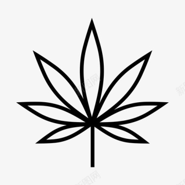 大麻大麻叶毒品图标图标