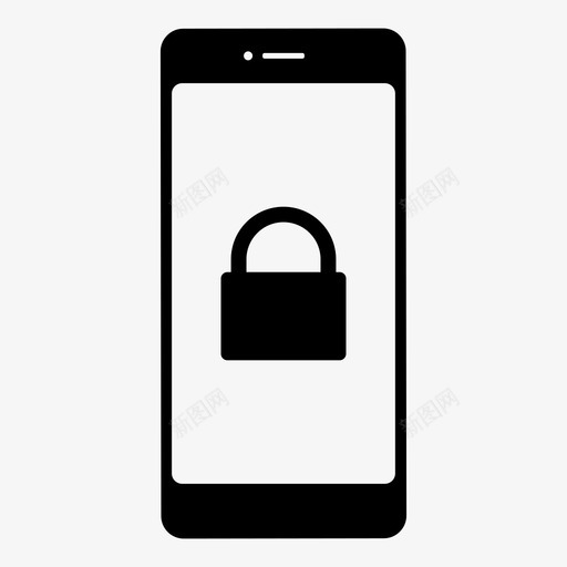 隐私锁定密码图标svg_新图网 https://ixintu.com it 密码 智能手机 锁定 隐私