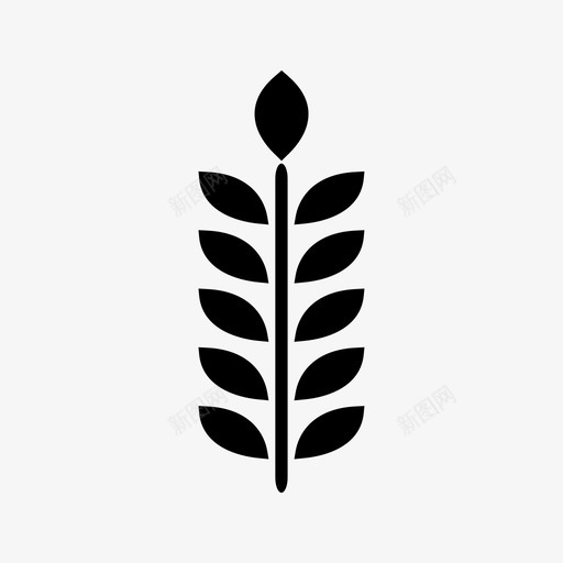 小麦食物谷物图标svg_新图网 https://ixintu.com 小麦 谷物 食物