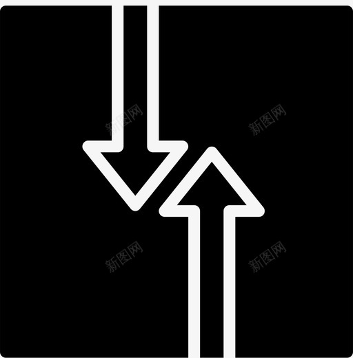 双向交通标志smashicons交通标志实心图标svg_新图网 https://ixintu.com smashicons交通标志实心 双向交通 标志