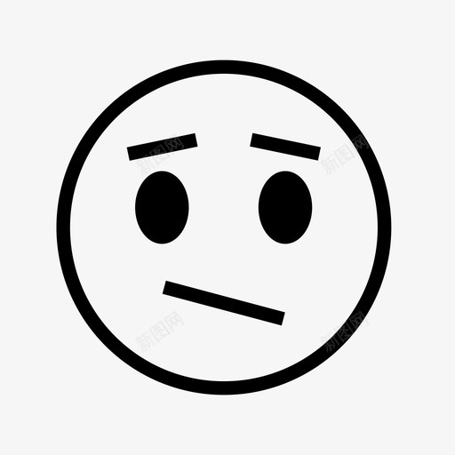 悲伤的脸表情情绪图标svg_新图网 https://ixintu.com 悲伤的脸 情绪 表情