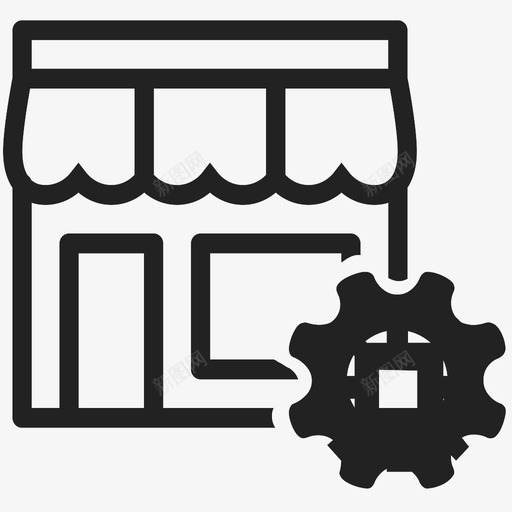 门店管理svg_新图网 https://ixintu.com 门店管理