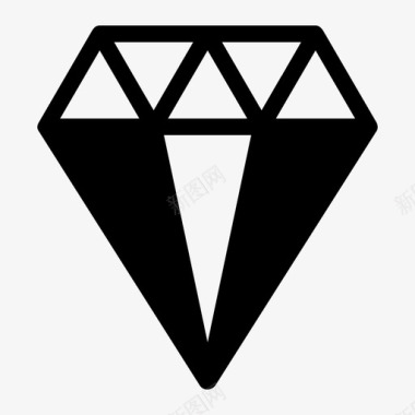钻石水晶钻石宝石图标图标