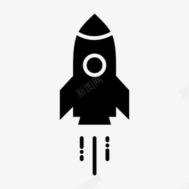 火箭导弹外太空图标图标