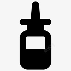 过敏药鼻喷雾剂过敏药瓶子图标高清图片