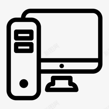 计算机计算机显示器cpu图标图标