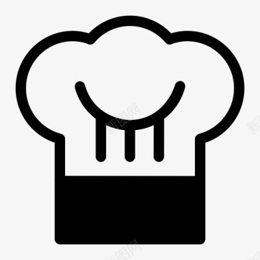 厨师帽厨师图标图标