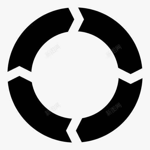 循环箭头反馈图标svg_新图网 https://ixintu.com 加载图标 反馈 循环 微调器 箭头
