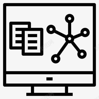 数据仪表盘学习机器图标图标