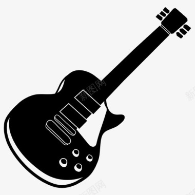 吉他吉布森乐器图标图标