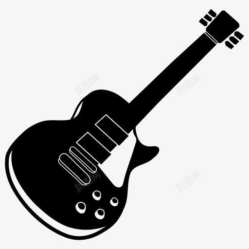 吉他吉布森乐器图标svg_新图网 https://ixintu.com 乐器 保罗 吉他 吉布森 音乐