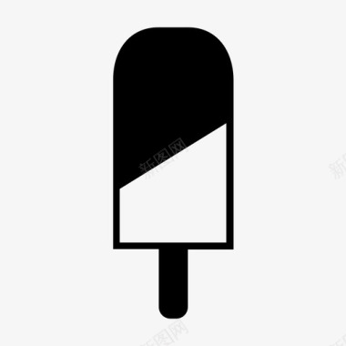 冰激凌棒冷的甜点图标图标