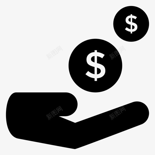 商业金融收入图标svg_新图网 https://ixintu.com 利润 商业 收入 金融 金钱 银行和金融雕文