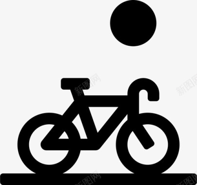 自行车驾驶爱好图标图标