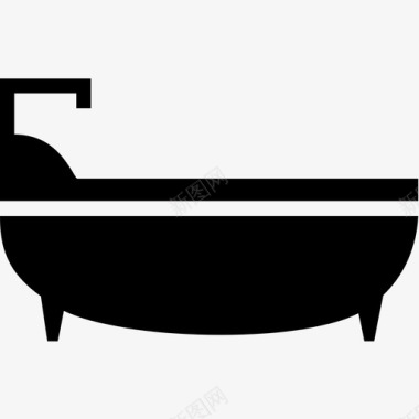 浴缸卫生技术员图标图标