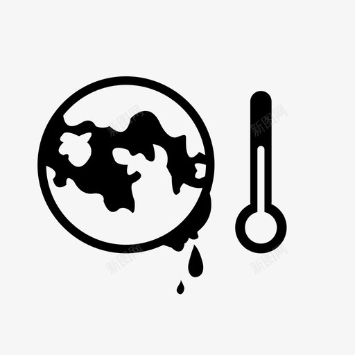 全球变暖生态炎热图标svg_新图网 https://ixintu.com 全球变暖 温度 炎热 生态