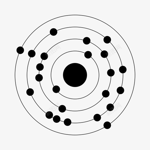 023钒v原子元素图标svg_新图网 https://ixintu.com 023钒v 元素 原子 周期 周期表