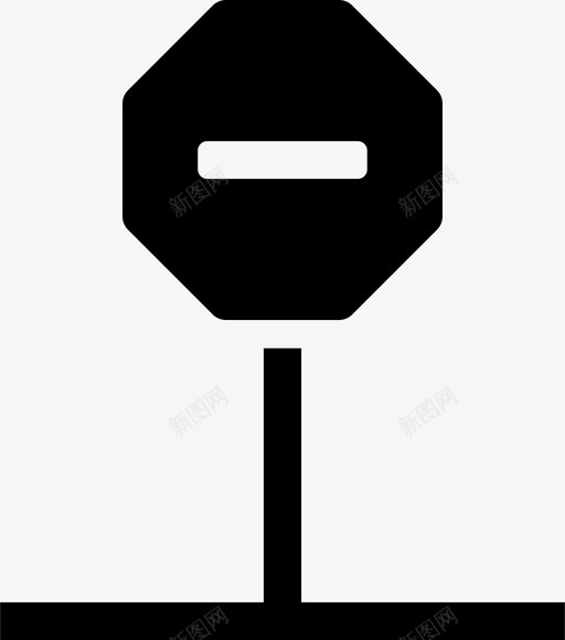 标志注意道路图标svg_新图网 https://ixintu.com 停车 标志 注意 街道 警告 路标已填充 道路
