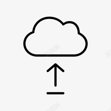 云上传云文件云向上图标图标