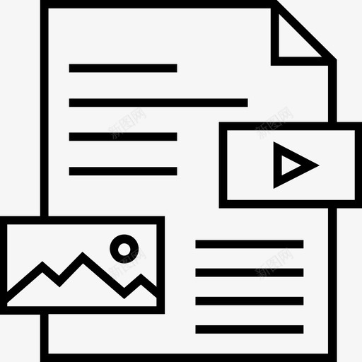 指示数据文件景观图标svg_新图网 https://ixintu.com 1400网页和搜索引擎优化平面线图标 多媒体 指示数据 文件 景观