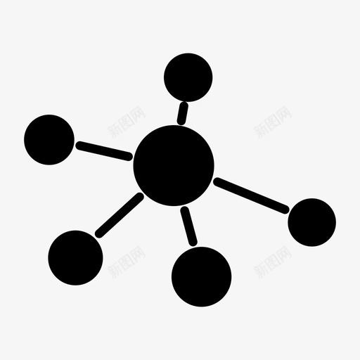 网络连接交换信息图标svg_新图网 https://ixintu.com businesssolid 交换信息 网络 网络共享 联网 连接