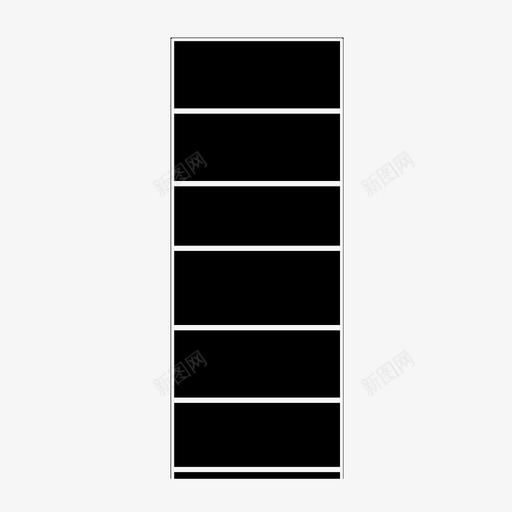 货架书架家具图标svg_新图网 https://ixintu.com 书架 储藏室 宜家 家具 货架