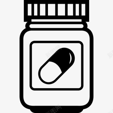 药瓶药塑料瓶图标图标