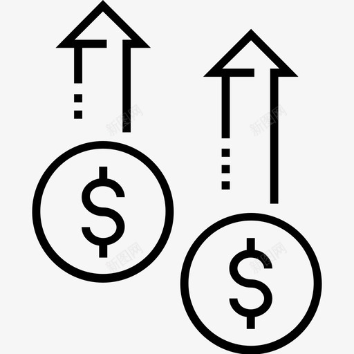 增长图业务图业务增长图标svg_新图网 https://ixintu.com 600个金融平面线图标 业务图 业务增长 增长图