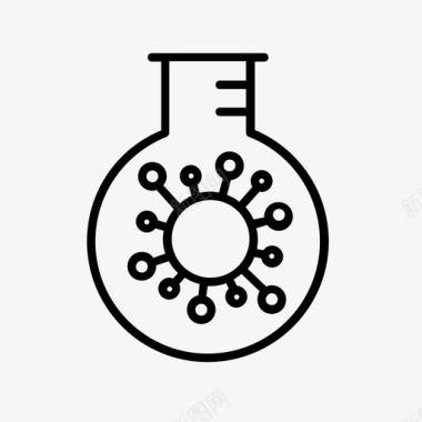 生物学化学实验室图标图标