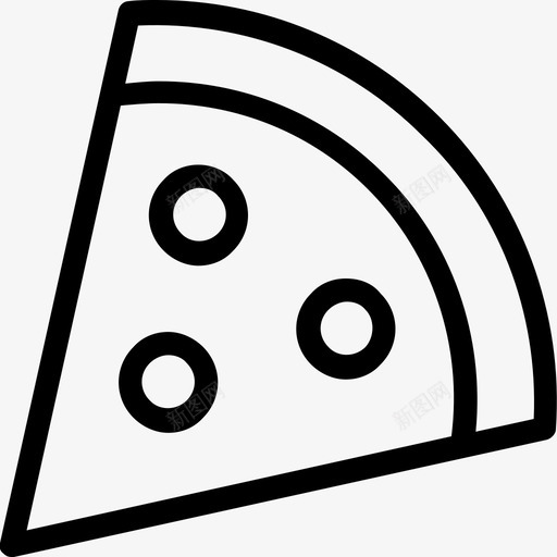 披萨快餐意大利食品图标svg_新图网 https://ixintu.com 切片 垃圾食品 快餐 意大利食品 披萨 食品线图标