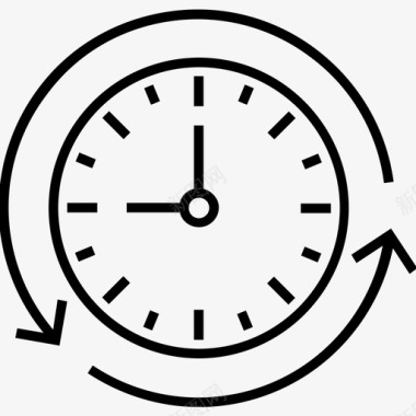 调度和定时时钟时间图标图标