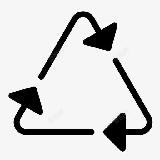 回收环保再利用图标svg_新图网 https://ixintu.com 再利用 可持续 回收 垃圾 环保 生态固本 绿色能源