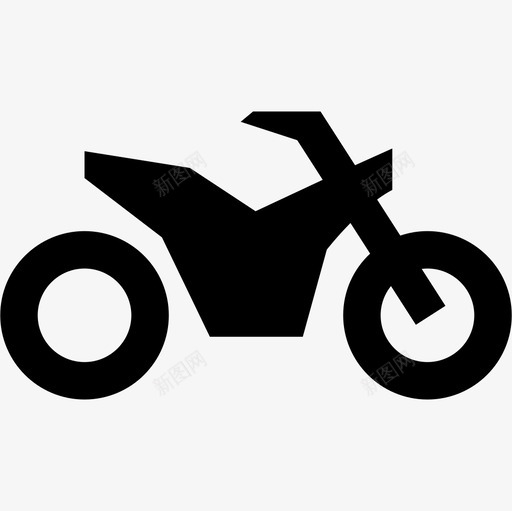 摩托车侧视图交通poi路线图图标svg_新图网 https://ixintu.com poi路线图 交通 摩托车侧视图