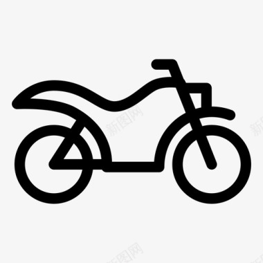 摩托车自行车巡洋舰图标图标
