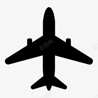 飞机喷气式飞机旅行图标图标