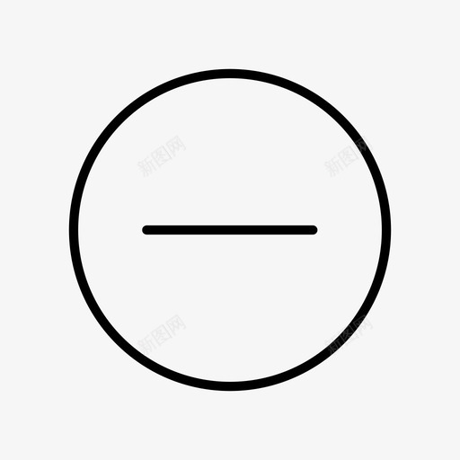 圆圈减号关闭拒绝图标svg_新图网 https://ixintu.com 关闭 删除 圆圈减号 拒绝