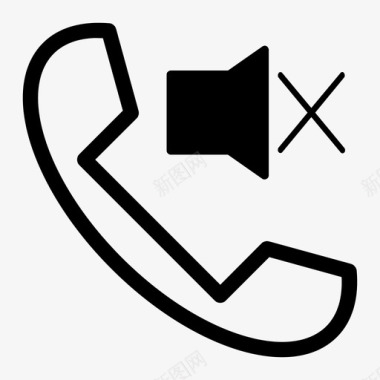 静音电话通话手机图标图标