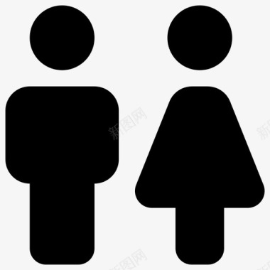 夫妻女性性别图标图标