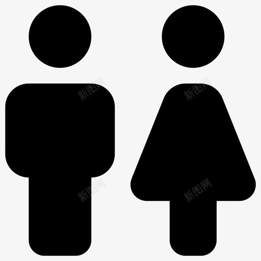 夫妻女性性别图标svg_新图网 https://ixintu.com 夫妻 女性 性别 简单的图标