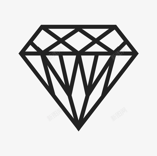 宝石钻石闪耀图标svg_新图网 https://ixintu.com 宝石 钻石 闪耀