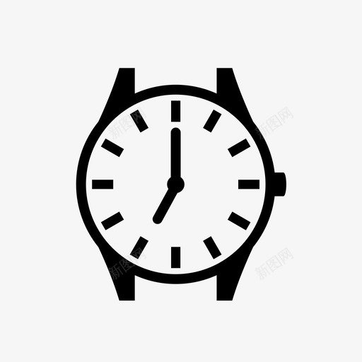 手表7点钟指针图标svg_新图网 https://ixintu.com 7点钟 手表 指针 时间