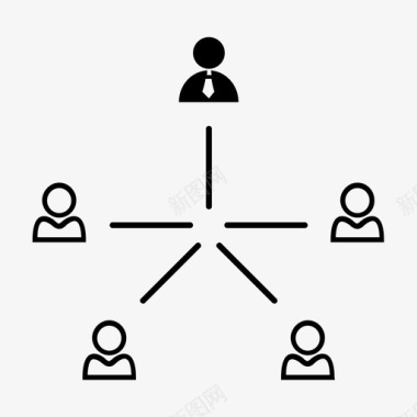 组织结构商业团体公司结构图标图标