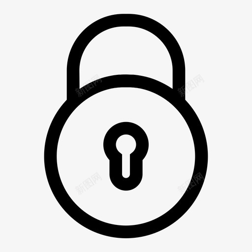 锁挂锁密码图标svg_新图网 https://ixintu.com 安全 密码 挂锁 用户界面 锁