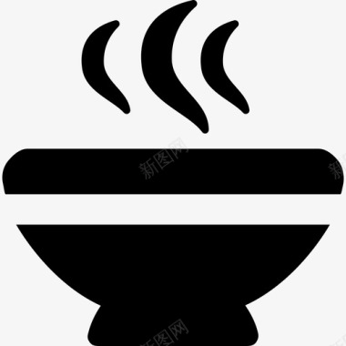 汤碗食物酒店图标图标