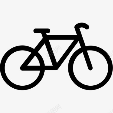 自行车交通科技路线图标图标
