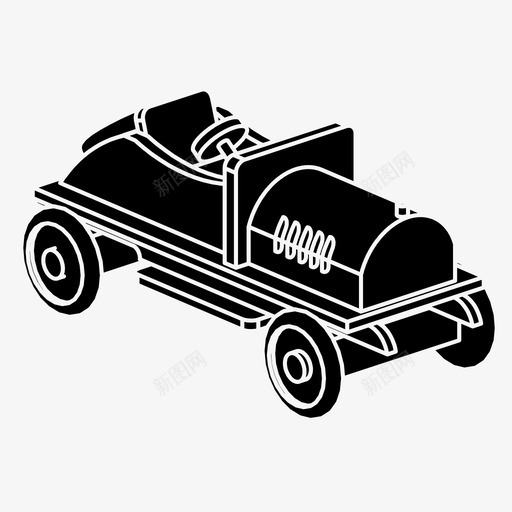 玩具车游戏比赛图标svg_新图网 https://ixintu.com 复古 比赛 游戏 玩具车 赛车